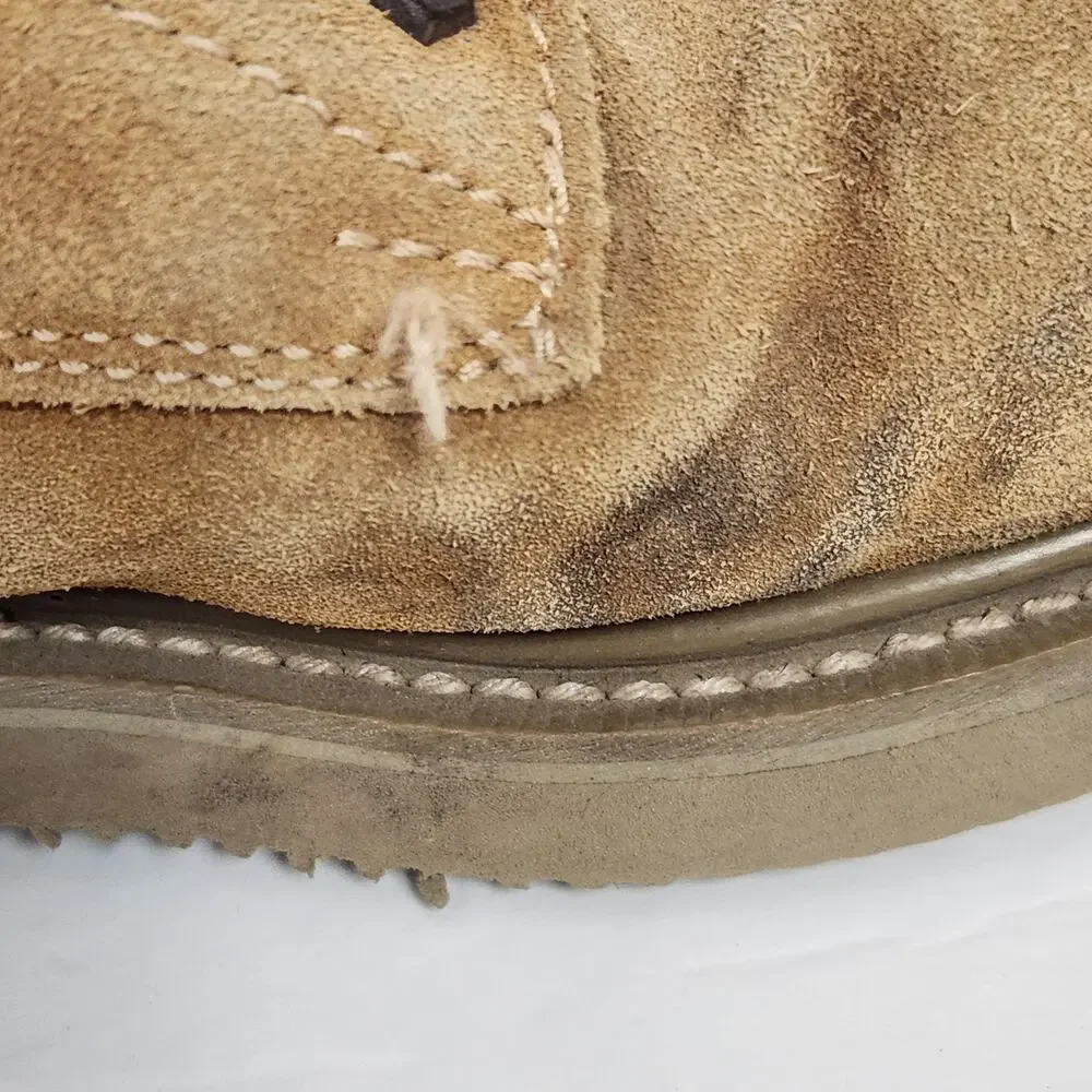 WOLVERINE Boots Mens Size 8 Brown Lace Up Leather Upper Oil Resistant Work Hike